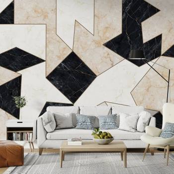 Image 1 of Art Gift Decor Фототапет - Пъзел от мрамор