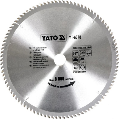 Yato pilový kotouč 300x30mm 96 zubů na dřevo YT-6078