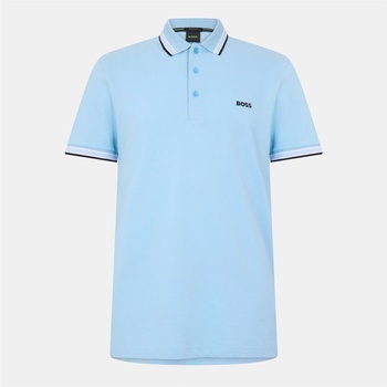 Boss Блуза с яка Boss Mens BOSS GREEN Paddy Polo Shirt with Contrast Tipping - PstlBlue 455