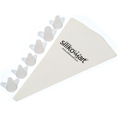 Silikomart Сладкарски ръкав - декоратор Silikomart с приставки 7 части (70.033.99.0060)