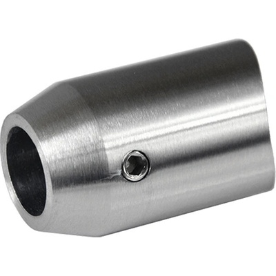 Držák tyče ø 12 mm koncový na trubku ø 42,4 mm, AISI 304