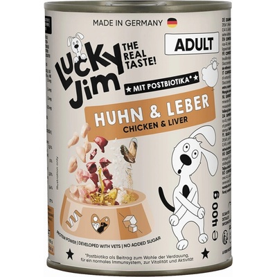 Lucky Jim Classic Adult s kuraciecím mäsom a játry 400 g