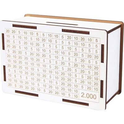 Pokladnička drevená Moneybox 2000