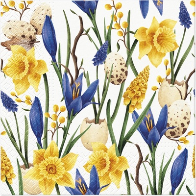 PAW Ubrousky L Muscari with Daffodils 33x33cm