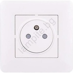 Solight 5B142 - Контакт SLIM PUSH, бял (SL0827)