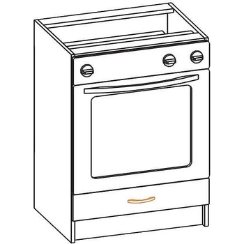 Image 1 of Долен шкаф за фурна Paula 60 Н Дух