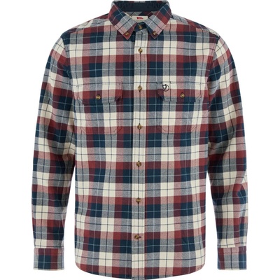 Fjällräven Singi Heavy flanelová košile M dark navy-maroon