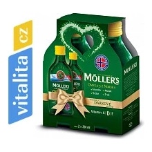 Möller´s Omega 3 citron 2 x 250 ml dárkové balení