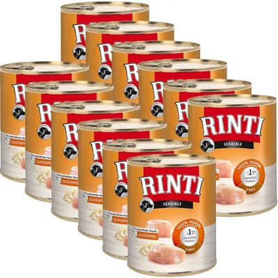 Rinti Sensible Kuracie s ryžou 12 x 800 g