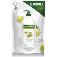 Palmolive Naturals Milk & Olive antistresový sprchový gel náhradní náplň 1000 ml