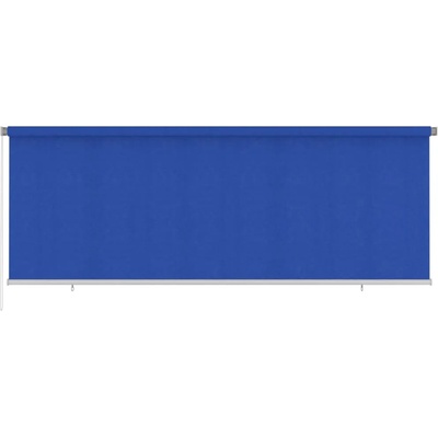 vidaXL Външна роло щора, 400x140 см, синя, HDPE (312847)