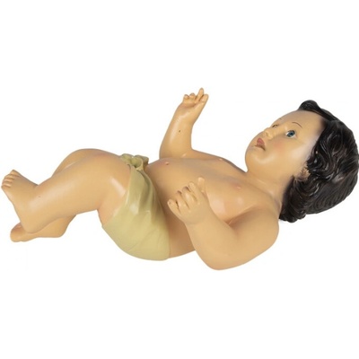 Clayre & Eef Béžová plastová dekorativní figurka Ježíš – 17x12x30 cm