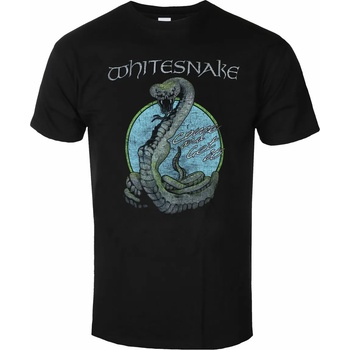 Plastic head Мъжка тениска whitesnake - circle snake - black - plastic head - phd12700