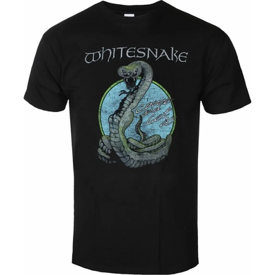 Plastic head Мъжка тениска whitesnake - circle snake - black - plastic head - phd12700