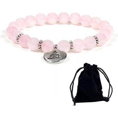 Milujeme Kameny růženín s přívěskem Buddhy kulička NK185