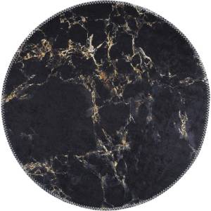 Vitaus Сив кръгъл килим ø 160 cm - Vitaus (FGR-S402-Yuvarlak-160x160)