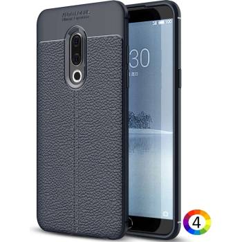 Image 1 of Meizu 15 Plus Удароустойчив Litchi Skin Калъф и Протектор