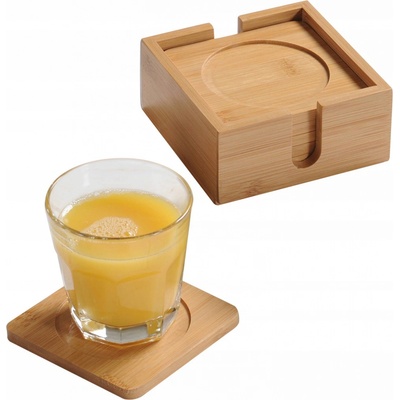 Kesper 58746 Súprava bambusových podtáckok 6 ks pr. 10 cm