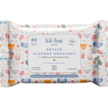 kii-baa organic Vlhčené ubrousky 80 ks premium