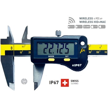 Microtech Дигитален шублер Microtech MICRON CERAMIC WIRELESS SwissMet, IP67 - 150 мм, 0, 001 мм (141073192K)