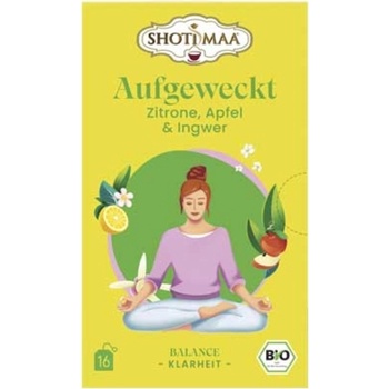 Shoti Maa Био чай Aufgeweckt - лимон, ябълка и джинджифил - 16 пакетчета чай