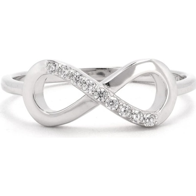 Rafity Stříbrný prsten Infinity Sparkle se zirkony R0127 05