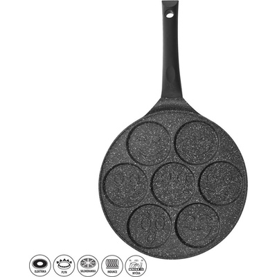 MEYERHOFF Pánev na lívance granit 26cm 7x smajlík