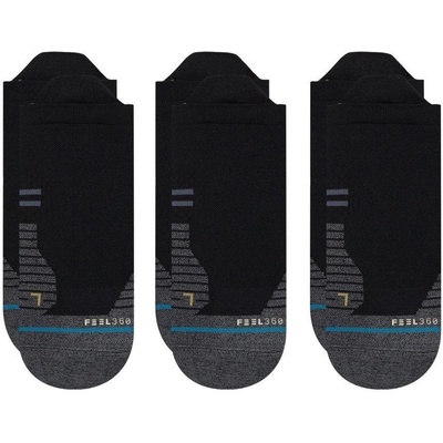 Stance kotníkové ponožky RUN LIGHT 3-balenie čierne