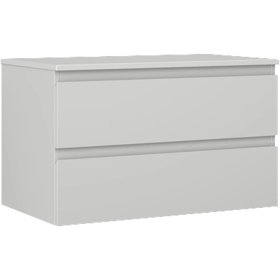 Mexen Orio шкаф за баня под умивалник 80 см с плот, 2 чекмеджета, сив мат - 91A10-08047-2-BFFC62 (91A10-08047-2-BFFC62)