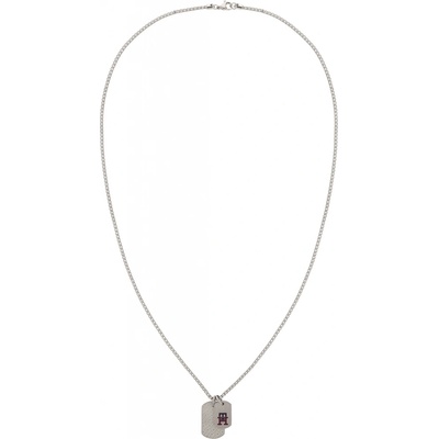 Tommy Hilfiger Nadčasový oceľový náhrdelník pre mužov monogram 2790465