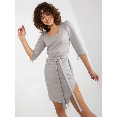 Elegantné šaty LK-SK-509144.98 grey