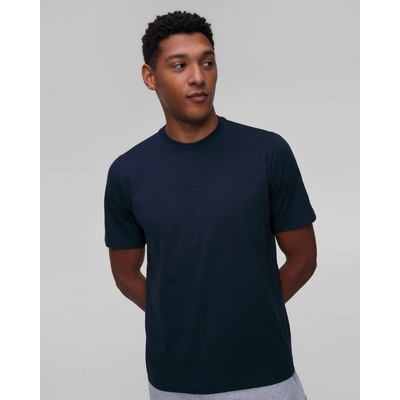 Pánské Bavlněné tričko Rapha V Tmavě modré
