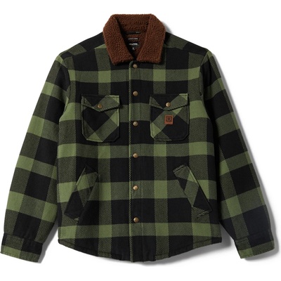 Brixton Мъжко ежедневно яке Brixton Durham Lined Jacket Casual jacket - Black / Wild Green Flannel - размер XL (003-3429-0114)