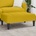 vidaXL Табуретка, жълта, 77x55x31 см, кадифе (4007388)