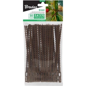BRADAS ВРЪЗКИ ЗА РАСТЕНИЯ 170мм x 50бр КАФЯВИ (TYT54170BR/50)