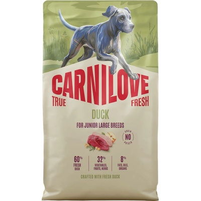 Carnilove True Fresh pro mladé psy velkých plemen kachna 4 kg