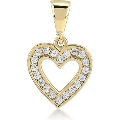 Lillian Vassago Zlaté srdíčko se zirkony LLV11 GP075Y