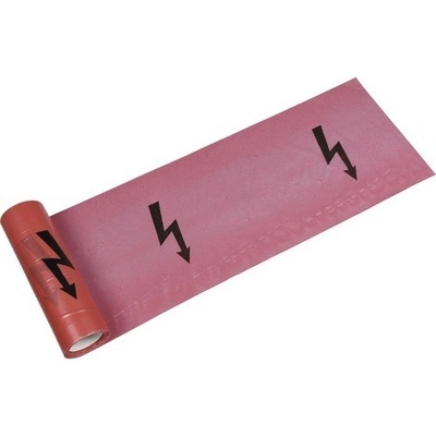Den Braven Výstražná fólia 22 cm x 20 m / 0,08 mm, červená - elektrina