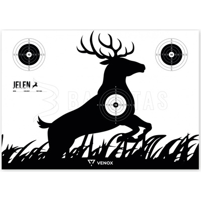Terče Venox Deer Papierový 61x43cm 10ks