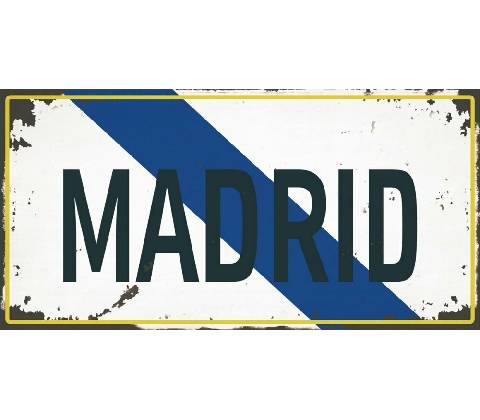 Ceduľa značka Madrid
