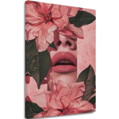Obraz Floral Lips | Talianske plátno - 100x150 cm