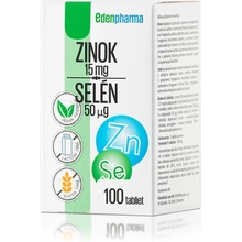 EdenPharma Zinok + Selén 100 tabliet