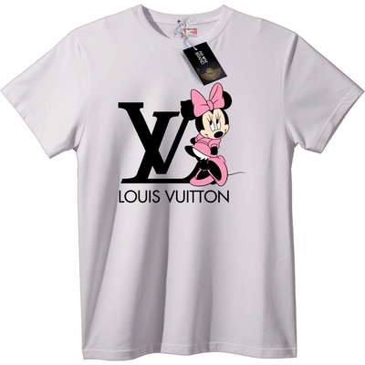 NOONEBRAND Тениска Minnie Mouse Louis Vuitton - 6XL, White
