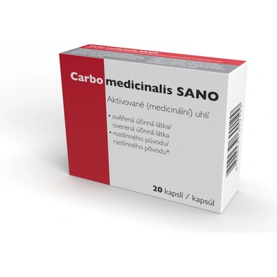 SANO Carbo medicinalis 20 kapsúl