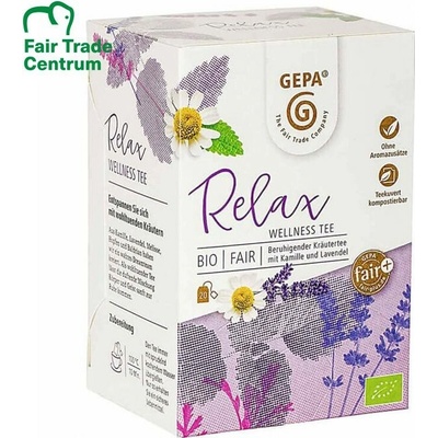 Gepa Bio bylinný wellness čaj Relax 20 x 1,5 g