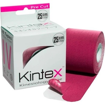 Kintex Kinesiology Tape Precut ružová 25 cm x 5 cm 20 stk