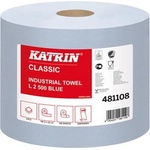 Katrin classic - Индустриална ролка хартиена Синьо; ламинирана 500 листа (4174)