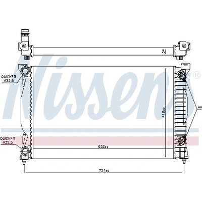 Chladič motoru NISSENS 60305A