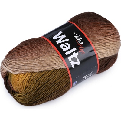 Pletací příze Waltz 100 g Varianta: 4 (5710) hnědá, Balení: 1 ks 46222/99534/211763