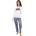 Styx Дамска пижама Styx черепи Styx | Sin Byal Mnogotsveten | ЖЕНИ | L